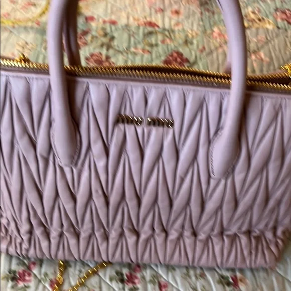 MIU MIU PINK QUILTED BAG EUC - Picture 2 of 16
